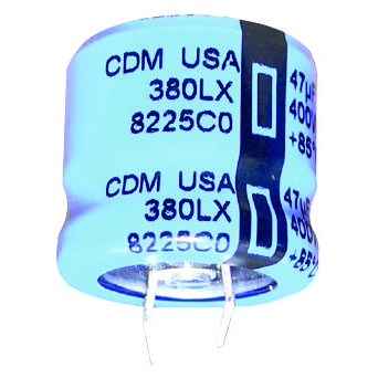 2-Pack CDE 380LX Series Capacitors - 8200uF 50V, 25x45mm Snap-In For Power Supply Repair & DIY Audio Projects