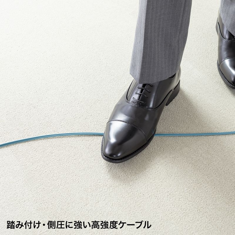 アーマードメガネ型光ファイバケーブル(マルチOM3 LC×2-LC×2 3m)【HKB-AMOM3LCLC-03】