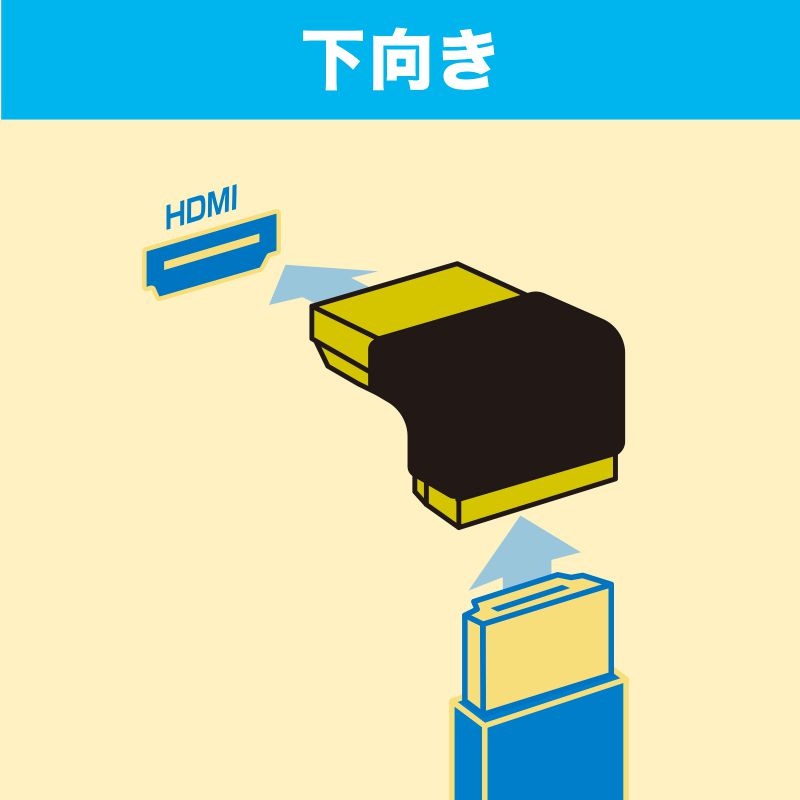 HDMIアダプタ L型(下)【AD-HD27LD】