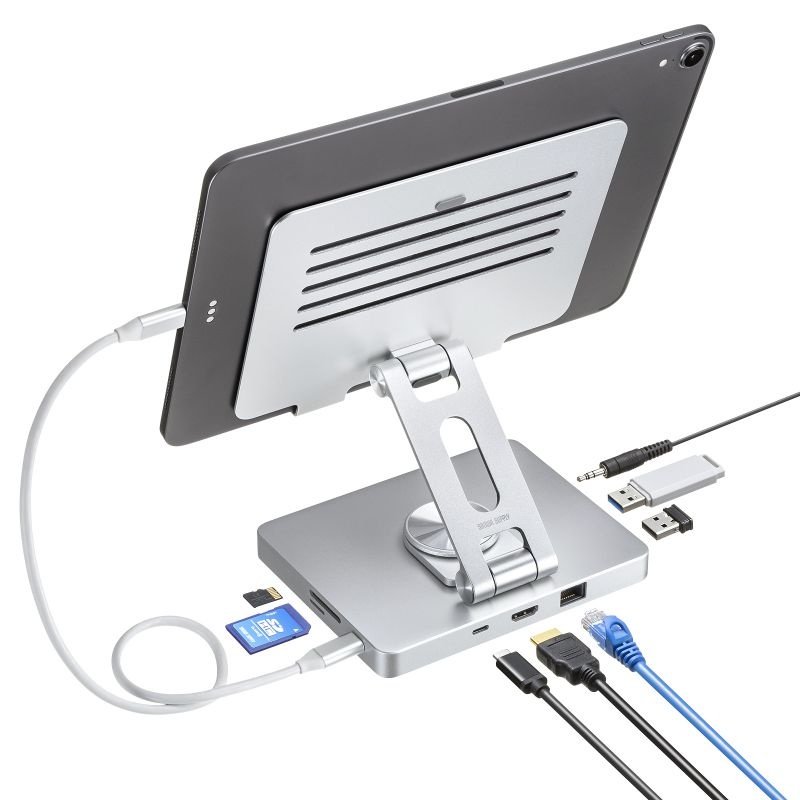 スタンド付き USBドッキングステーション【USB-DKM6S】