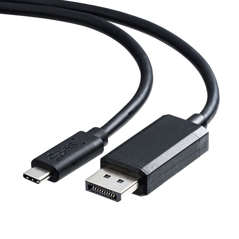 TypeC-DisplayPort変換ケーブル(ブラック・2m)【KC-ALCDP20K】