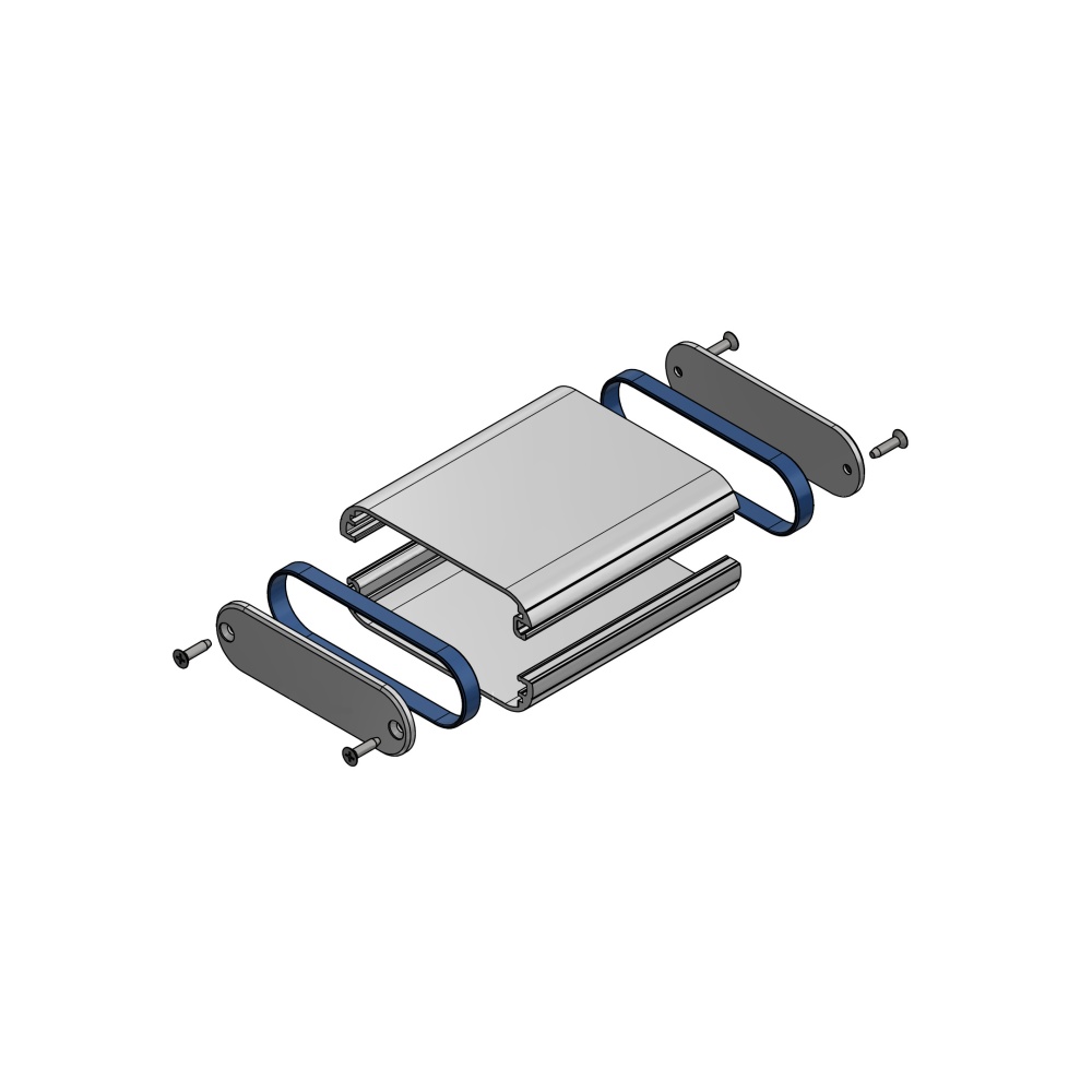 MXB型シリコンバンド付モバイルケース(38.2×72×82/ブラック/ブラック)【MXB4-7-8BBP】