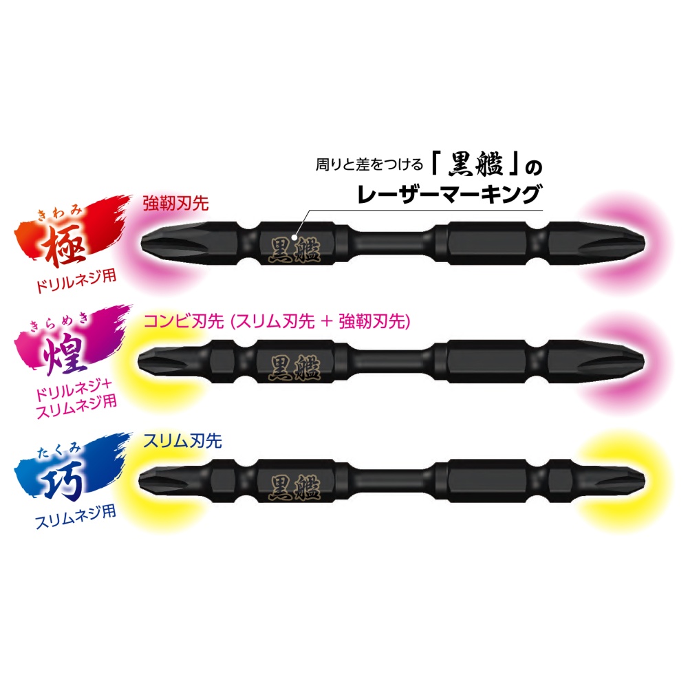 黒艦ビット 煌 +2×82mm 5本組【KR5P2082】