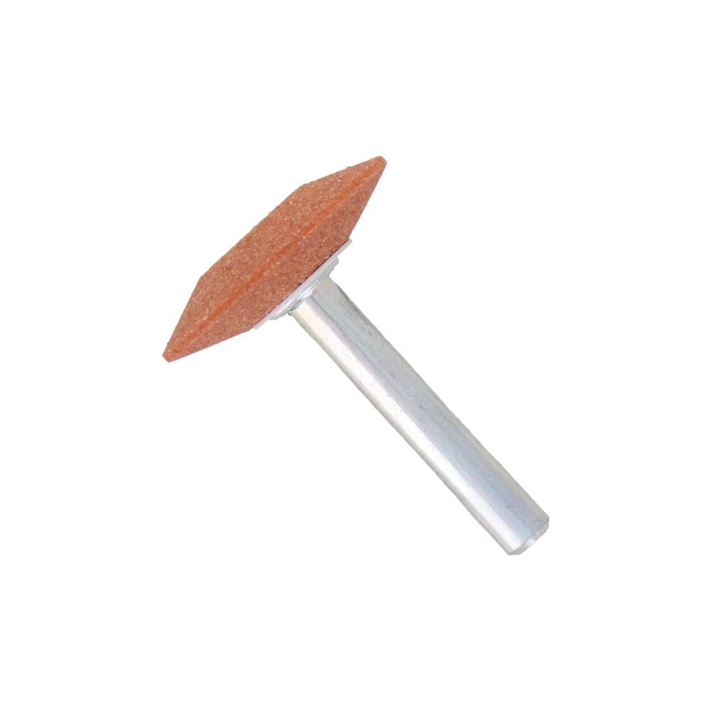 WA-28H 軸付砥石 ソロバン型 #60【WA-28H】