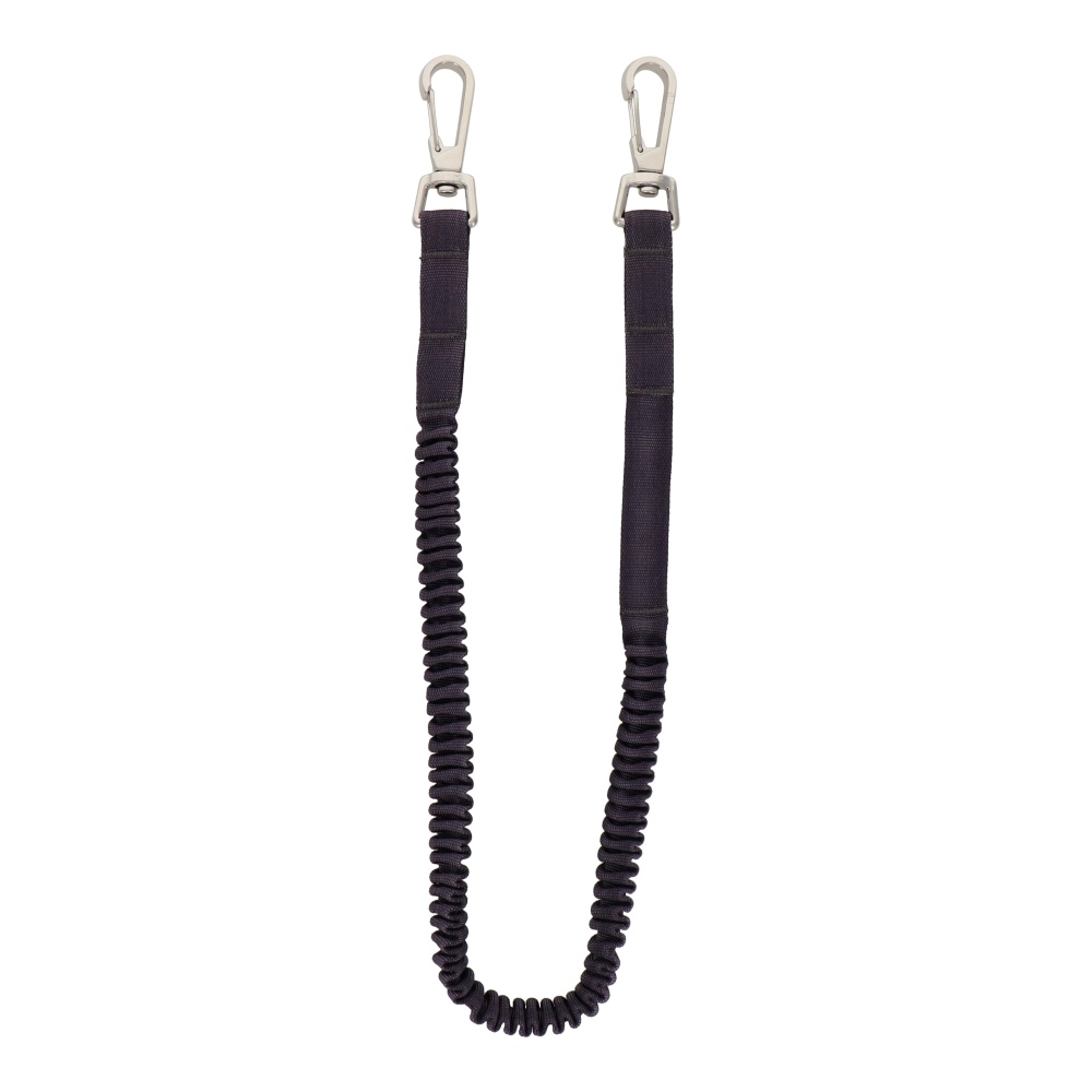 布製安全コード 使用荷重3kg <フック2個> グレー【DT-ST-01GR】