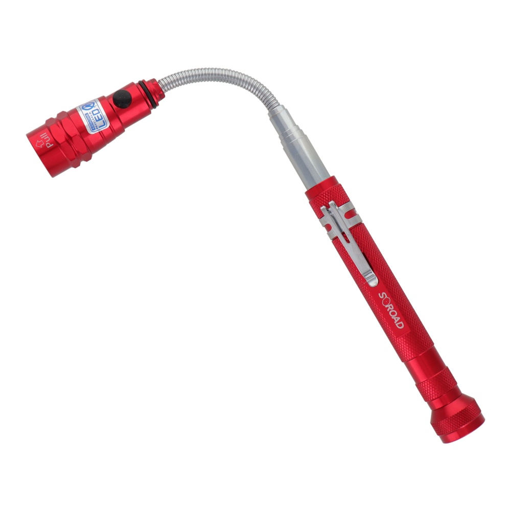 LED伸縮式ピックアップツール レッド【SRO-17R】