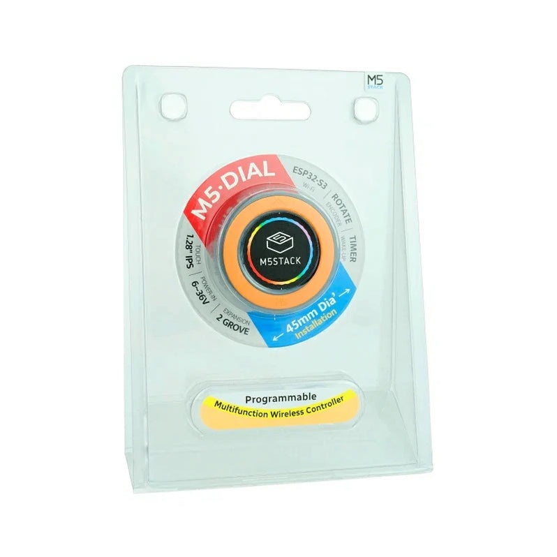 M5Stack Dial ESP32S3 スマートロータリーノブ 【M5STACK-K130】