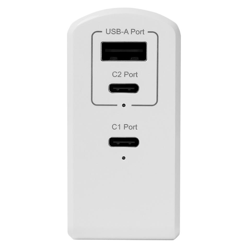Power Delivery対応充電器(最大105W/Type-C×2 Type-A×1/ホワイト)【APD-A105AC2-WH】