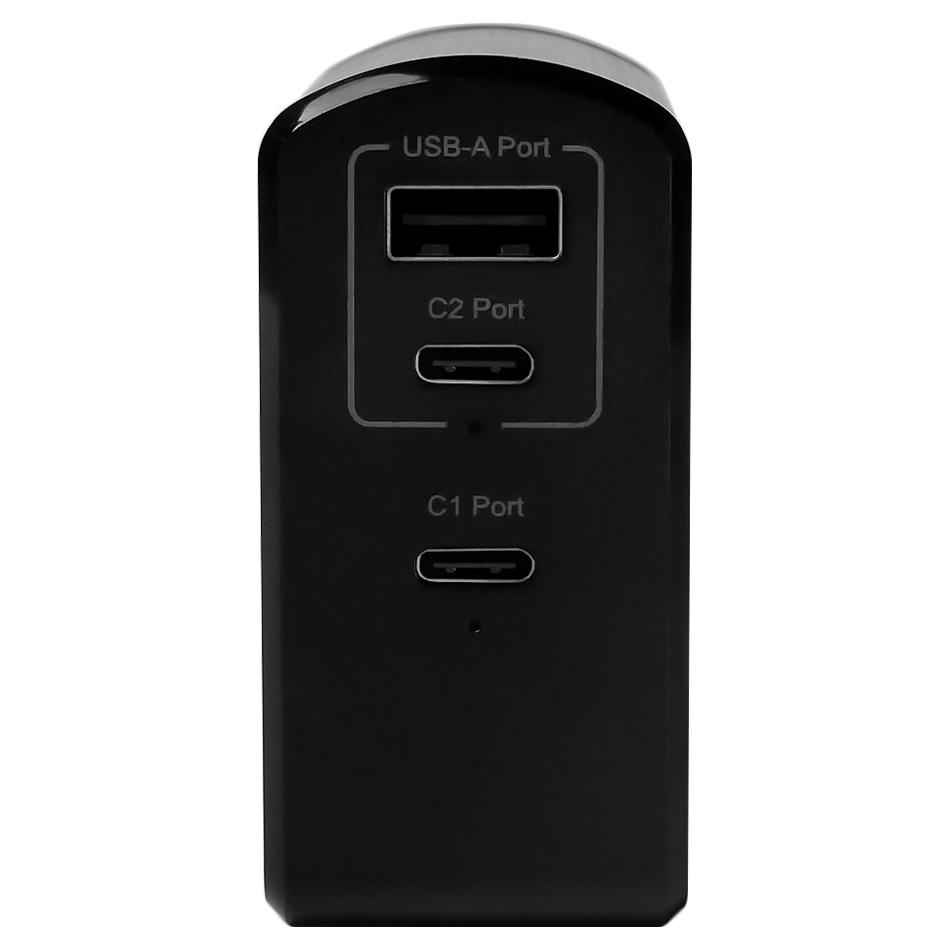 PD充電器+ケーブル(最大105W/Type-C×2 Type-A×1/Type-C ケーブルセット)【APD-A105AC2-WC-BK】