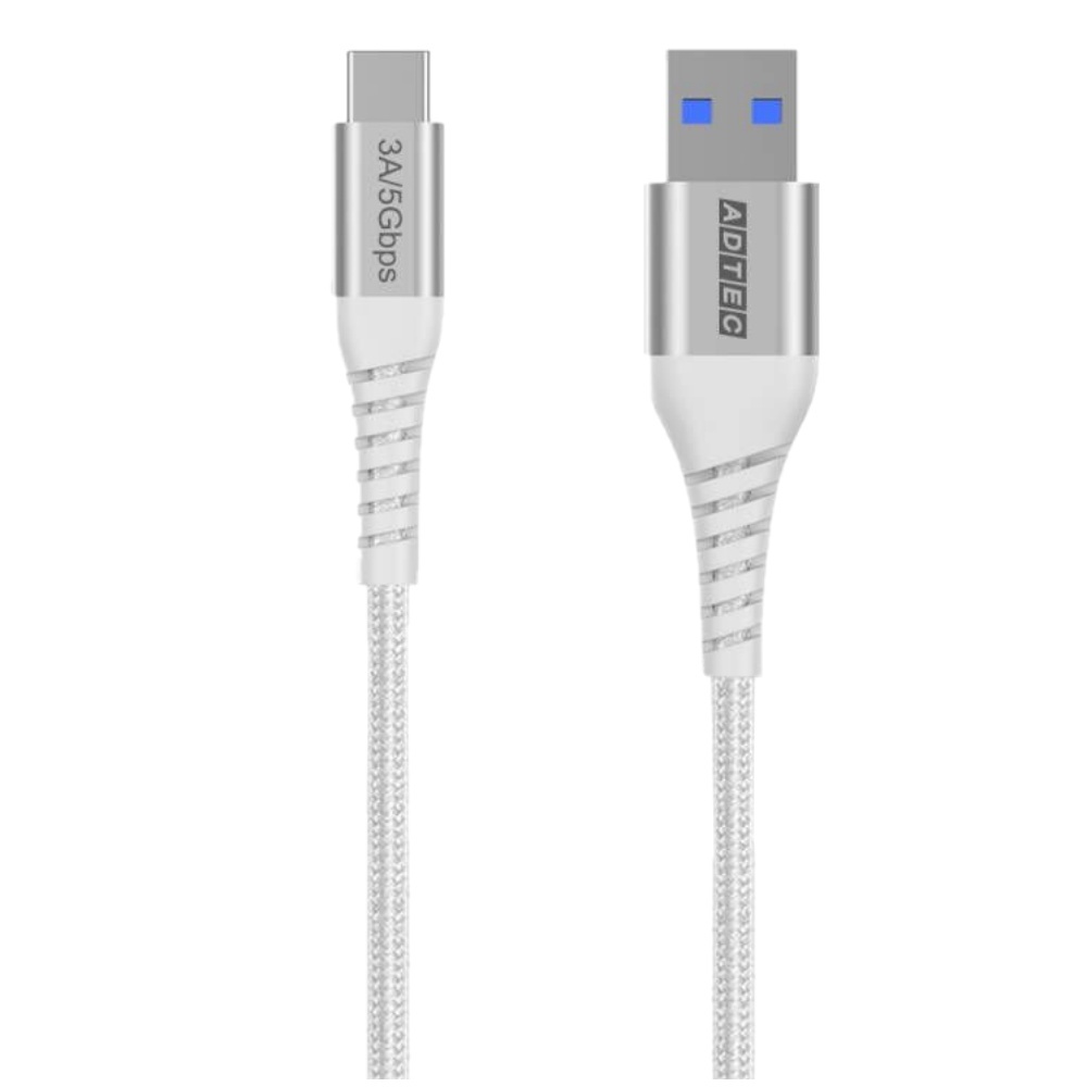 USB3.0 Type-A to C ケーブル(36W/3A 5Gbps/200cm/ホワイト)【APC-V2006AC-U3-WH】