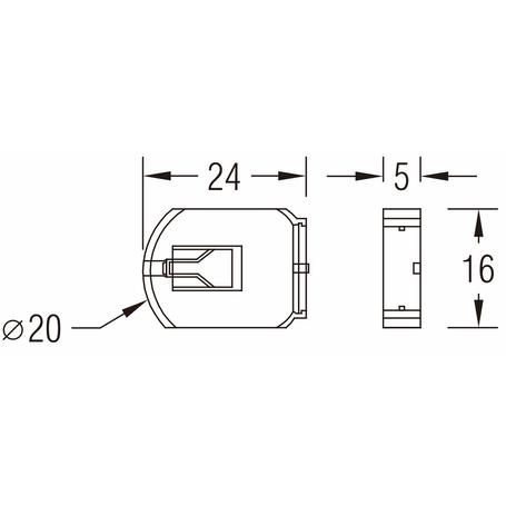 ボタン電池基板取付用ホルダー CR2032用(表面実装用)【CH7410-2032LF/TRAY】