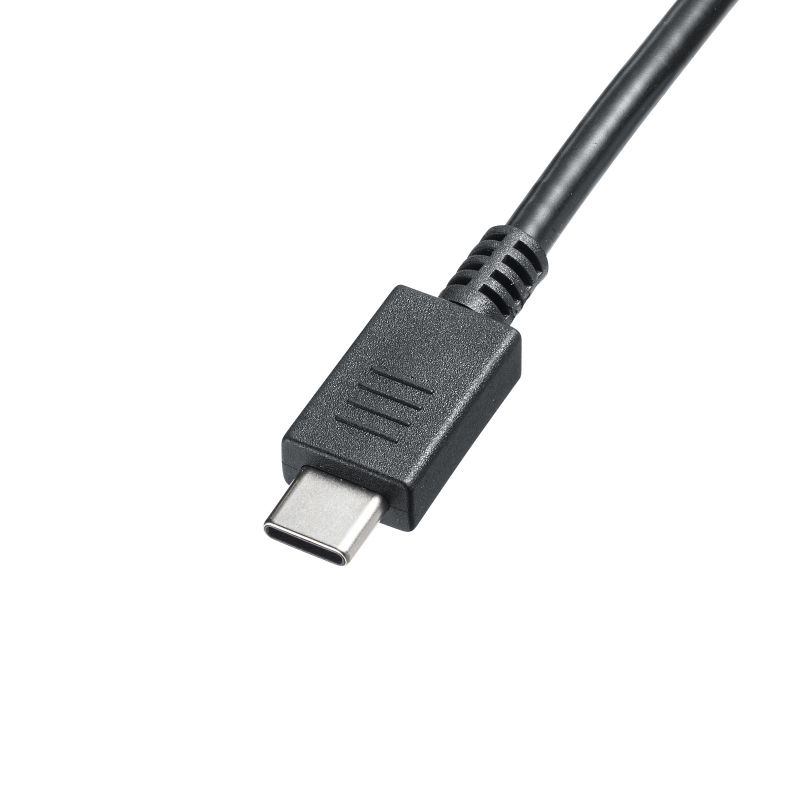 USB PD対応AC充電器(PD100W/TypeCケーブル一体型)【ACA-PD94BK】
