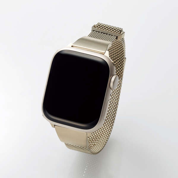 Apple Watch用 ミラネーゼバンド スリムタイプ(41/40/38mm)&me【AW-41BDSSMJGD】