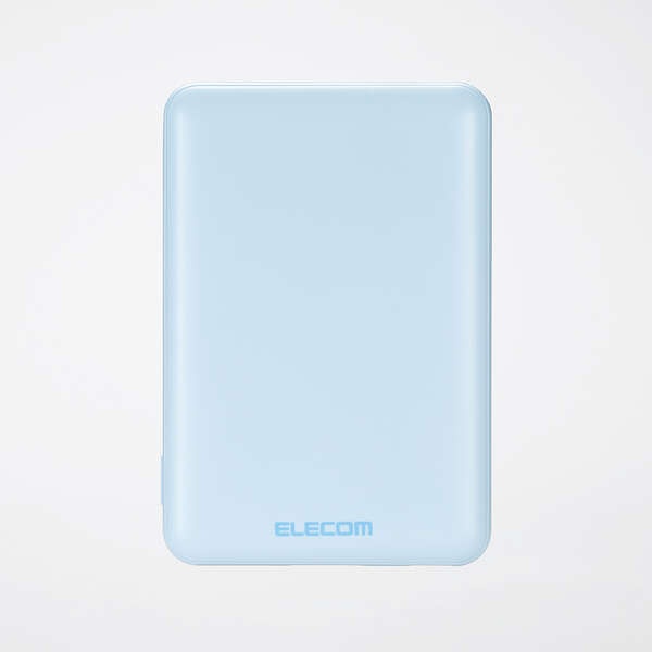 薄型コンパクトモバイルバッテリー(5000mAh/3A/C×1+A×1)【DE-C45-5000BU】