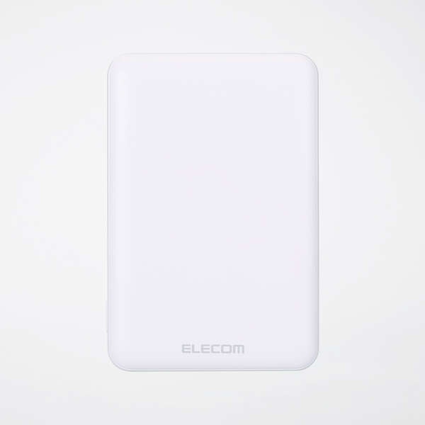 薄型コンパクトモバイルバッテリー(5000mAh/3A/C×1+A×1)【DE-C45-5000WH】