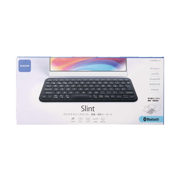 Bluetooth薄型ミニキーボード Slint【TK-TM10BPBK】