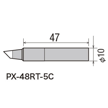 高蓄熱デジタル温調はんだこて(鉛フリーはんだ対応)【PX-480】