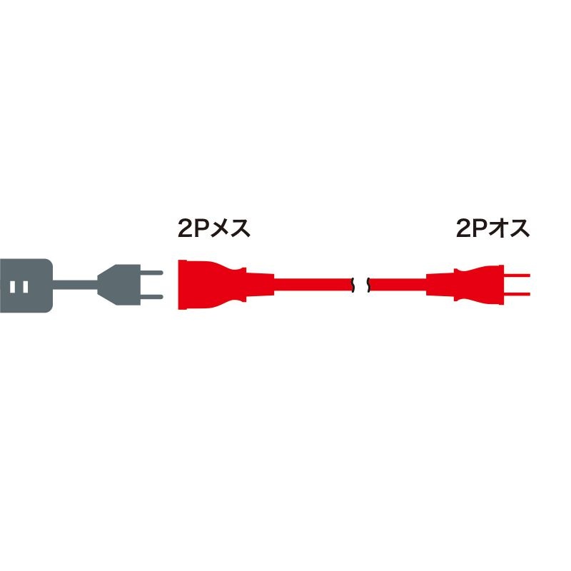 電源延長コード(ブラック・20m)【TAP-EX22-20BK】