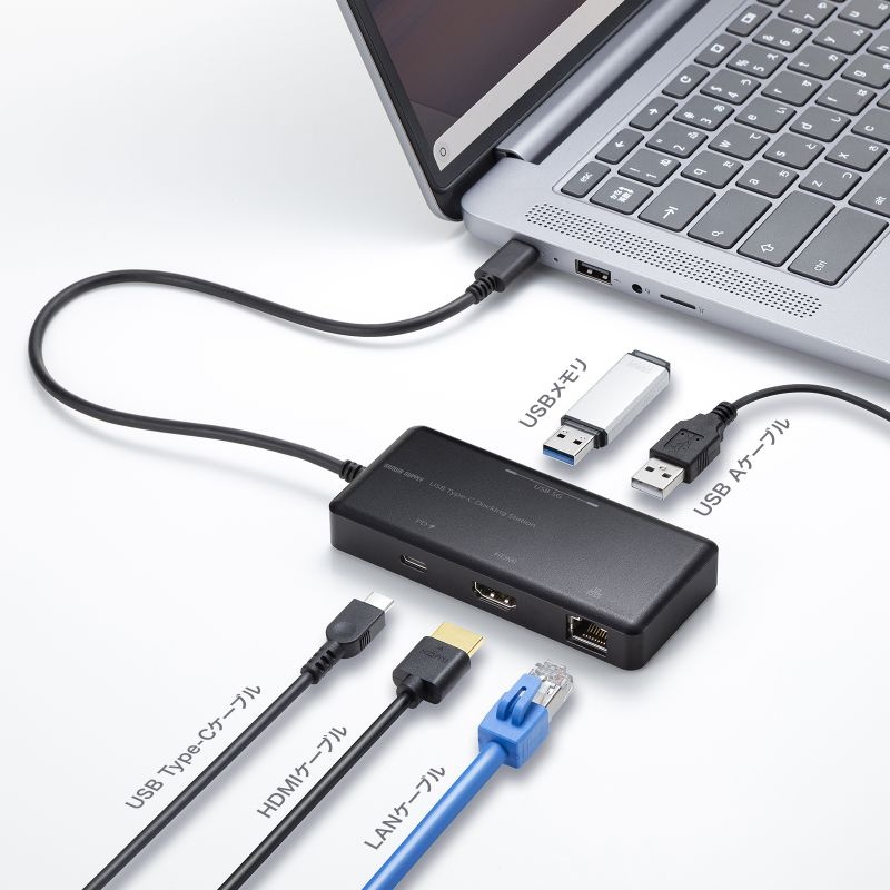 USB Type-C ドッキングステーション【USB-DKM7BK】