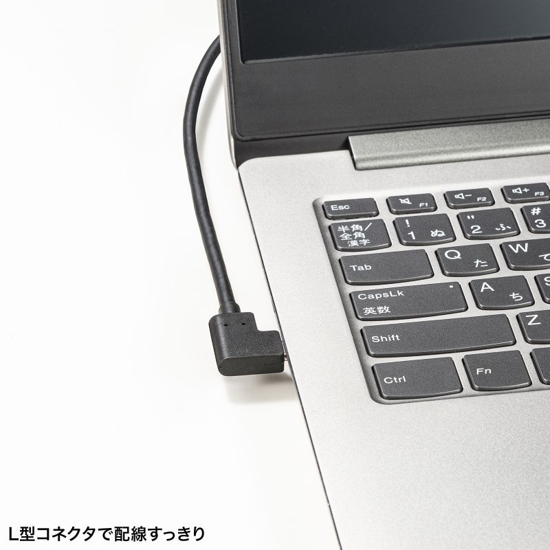 USB Type C(L型)-HDMI変換アダプタ(4K/30Hz)【AD-ALCHD02L】