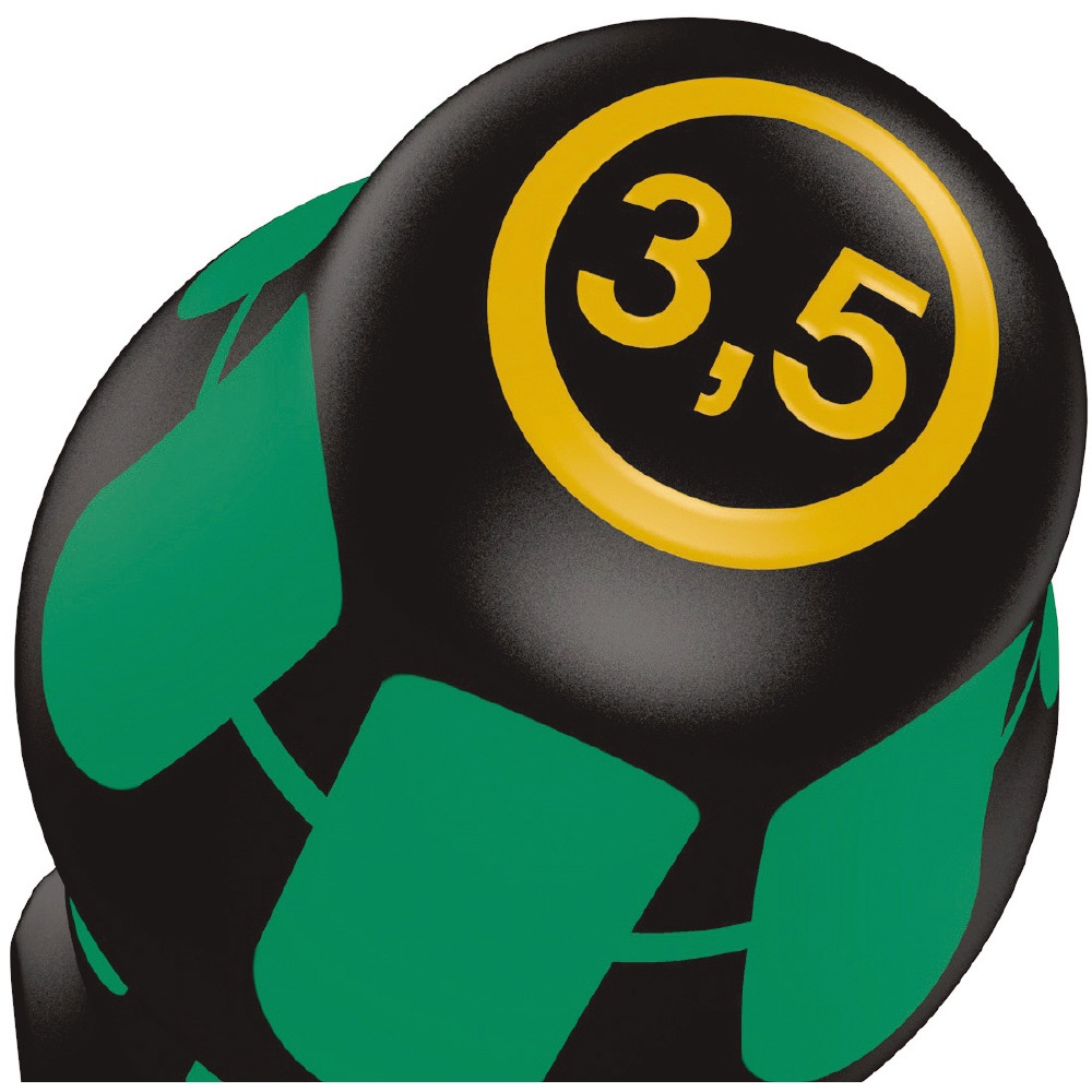 WERA ベラ 強力型マイナスドライバー 刃先サイズ6.5 軸長125mm 【007674】