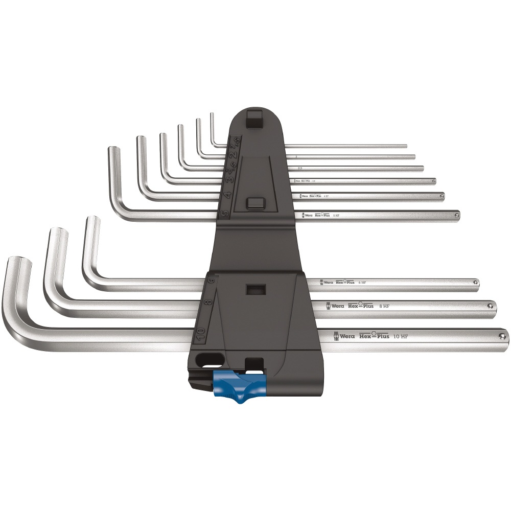 WERA ベラ ヘックスプラス L型レンチ 9本組セット 1.5-10mm ボールロック付き 【022130】