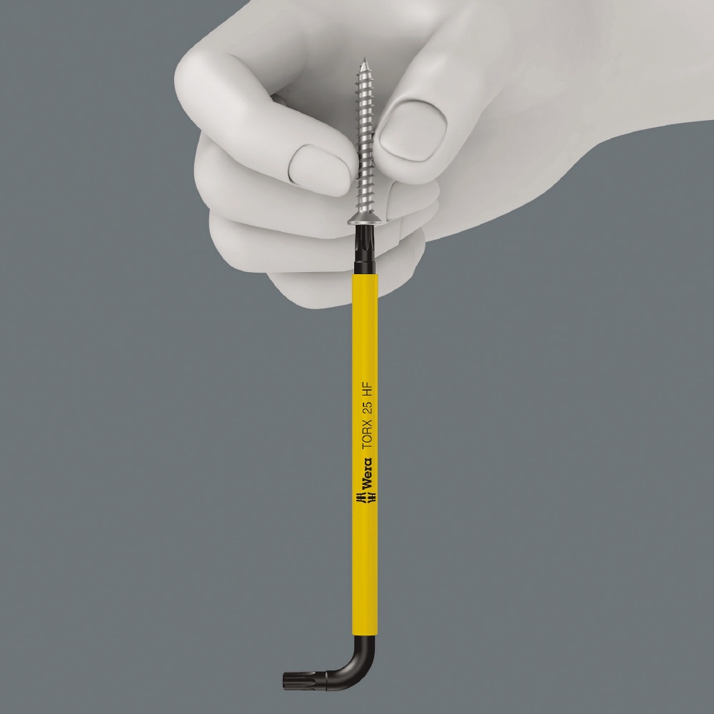 着磁機能なしでねじを保持できる ロングトルクスキーレンチ 刃先サイズT20 全長137mm【024475】
