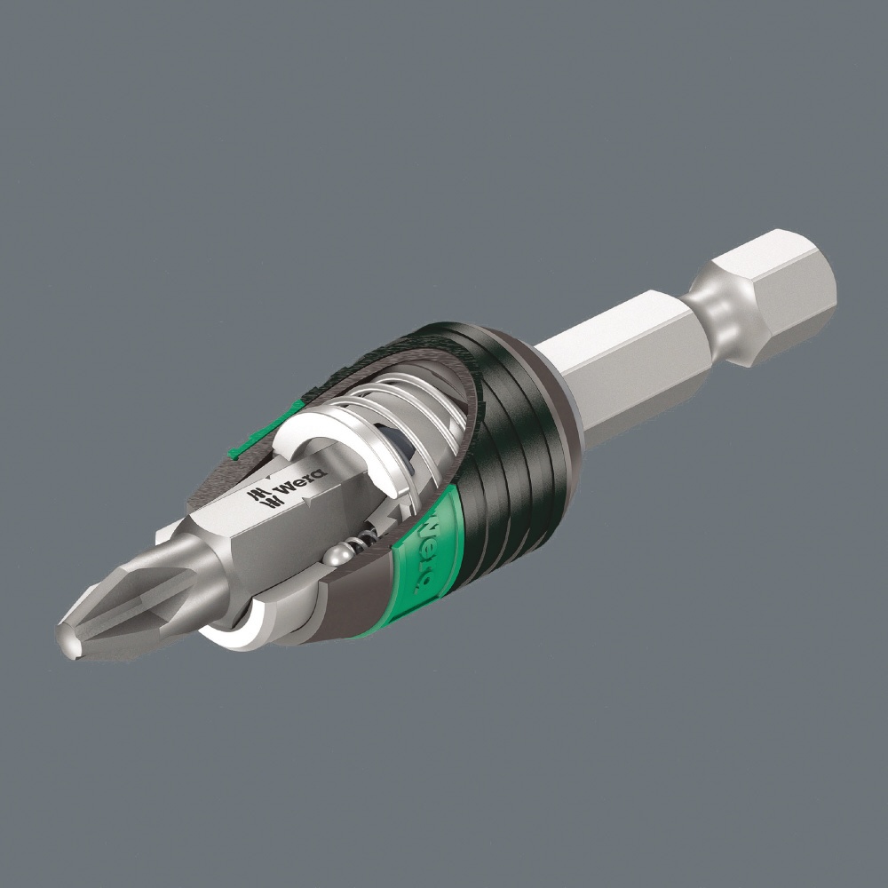 差込角1/4Hex ラビット式ビットホルダー 磁石付き 全長75mm【052503】