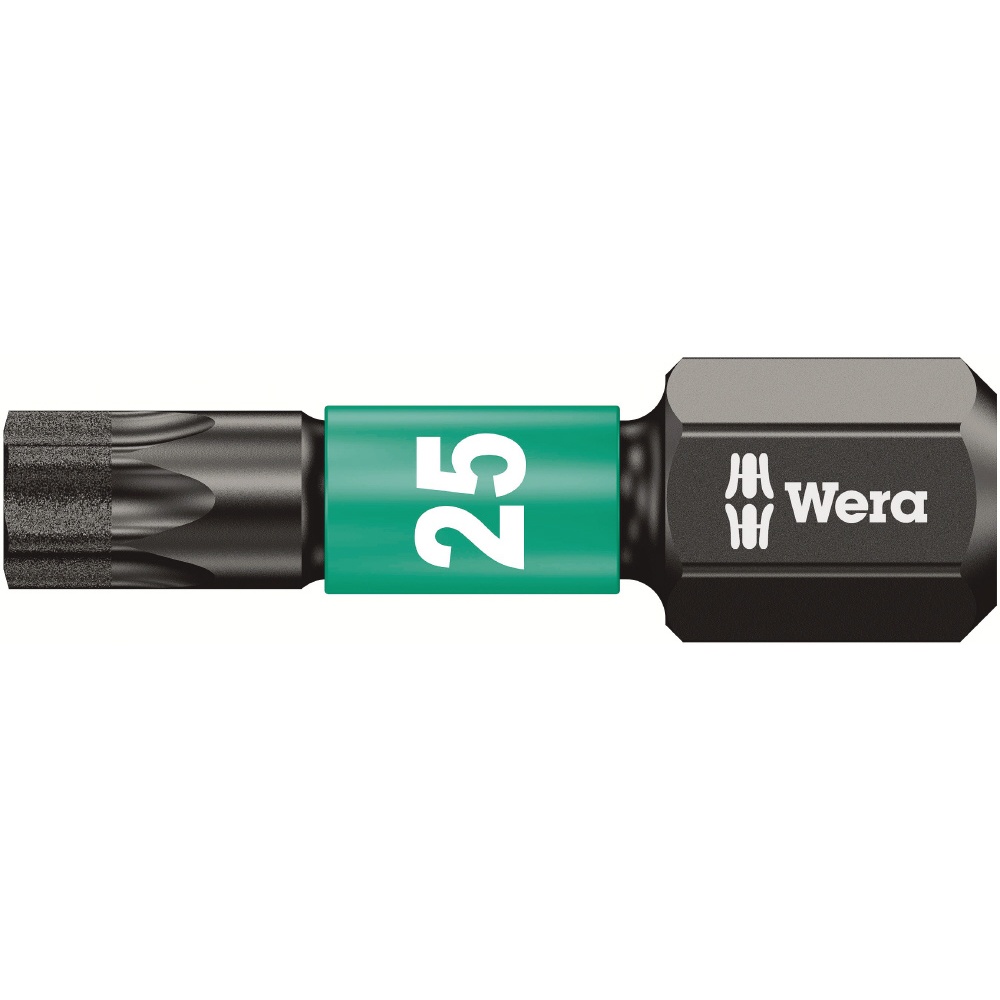 WERA ベラ インパクトドライバー用 ドライバービット 10個入り 刃先サイズT25 全長25mm 【057625】