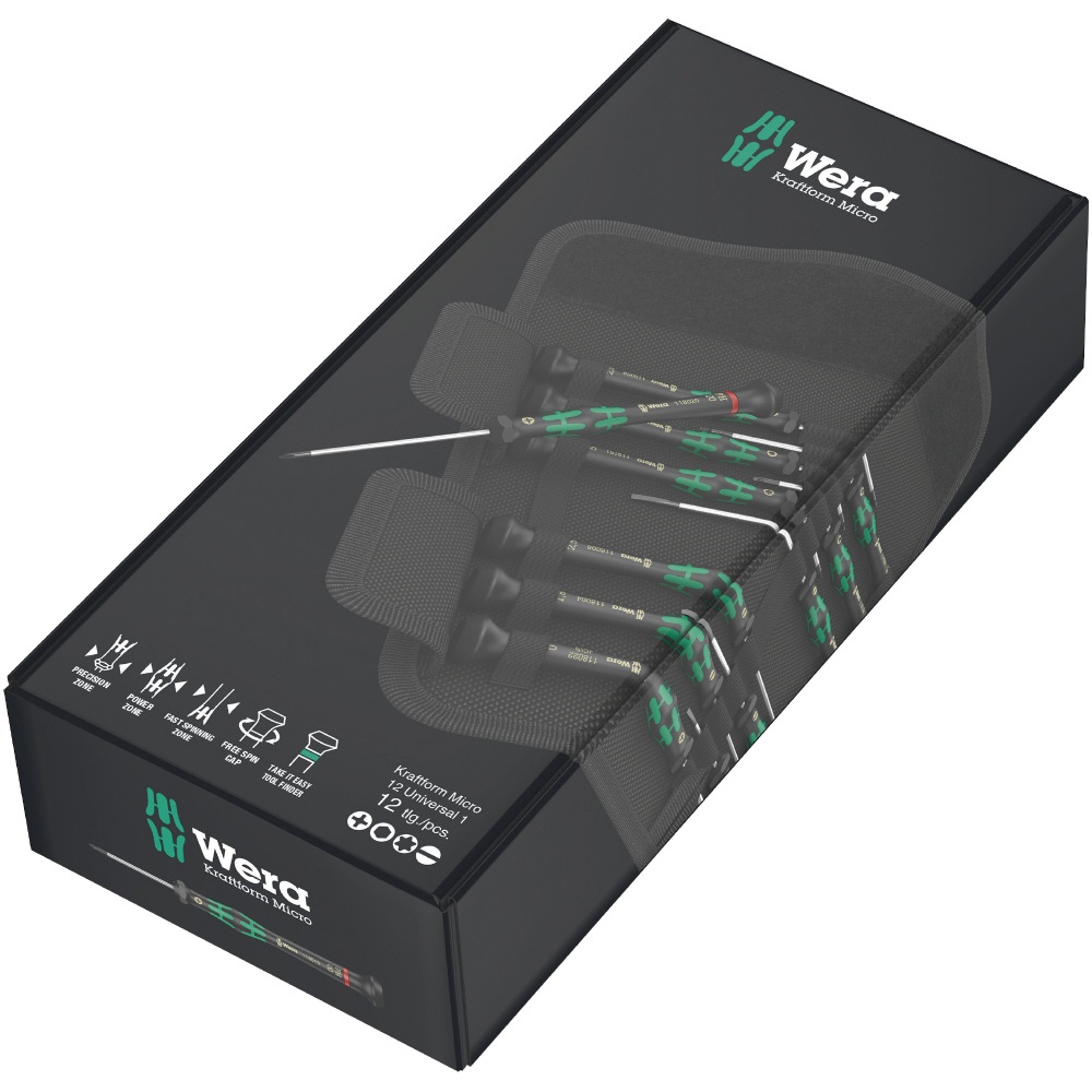 WERA ベラ 精密ドライバーセット 12本組 【073675】