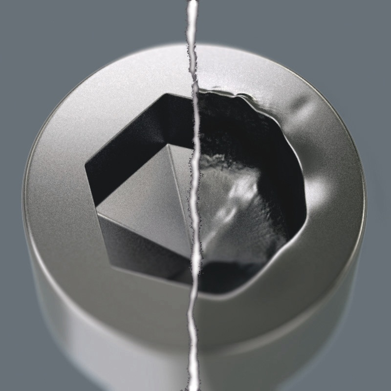 WERA ベラ 六角ソケットネジ用 ヘキサゴンドライバービット 差込6.35mm 刃先サイズ3/8HEX 全長25mm 【135068】
