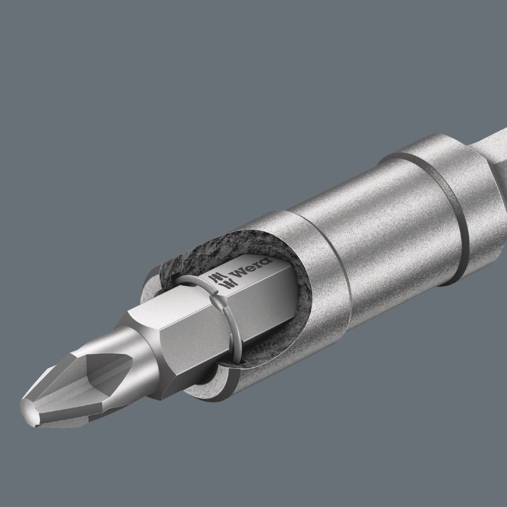 WERA ベラ マグネット付きビットホルダー 1/4六角差込みのビットホルダーに適用 全長75mm 【160924】
