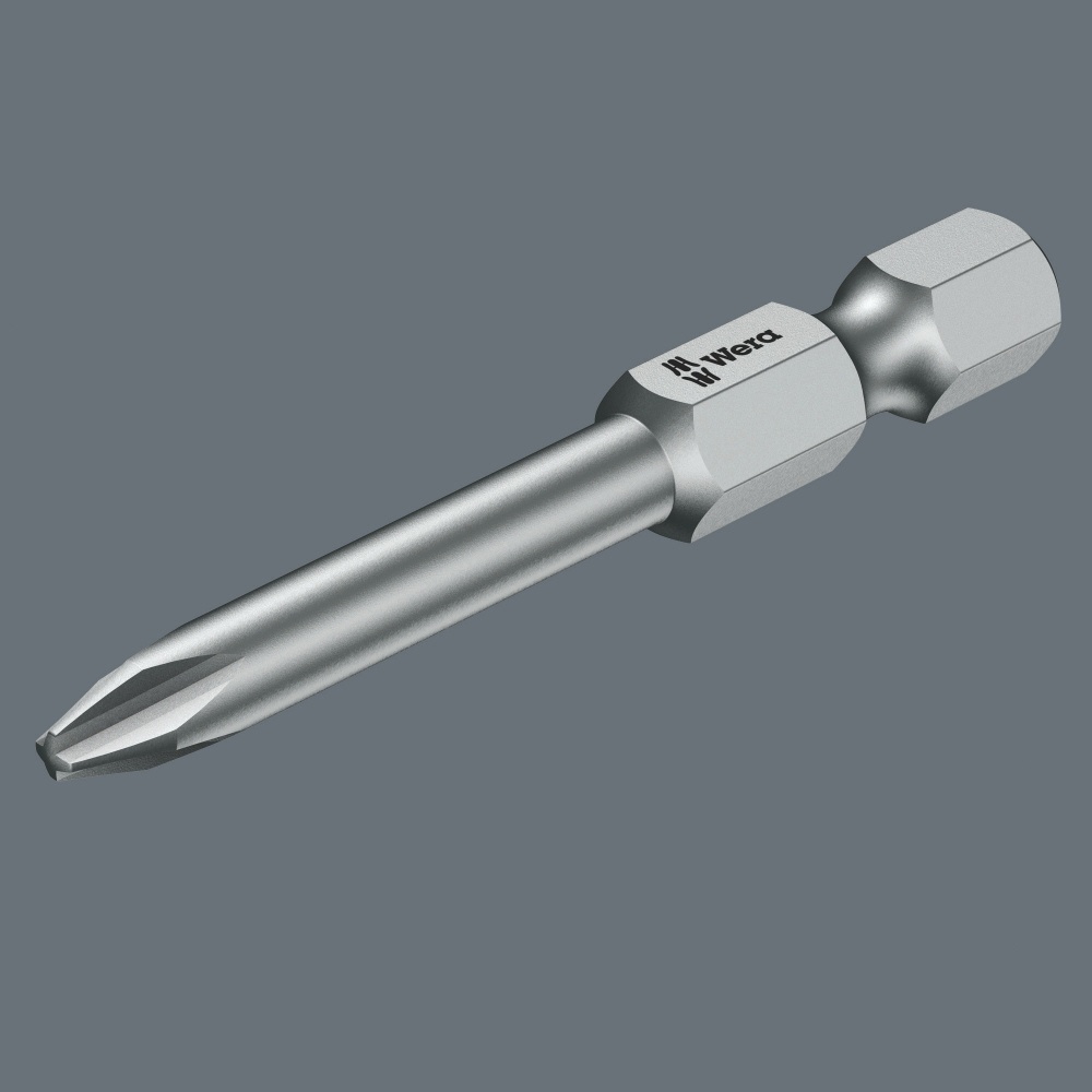 WERA ベラ プラスネジ用 ドライバービット 差込6.35mm 刃先サイズ＋0 全長89mm 【380201】