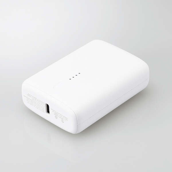 コンパクトモバイルバッテリー(10000mAh/20W/C×2)【DE-C47L-10000WH】