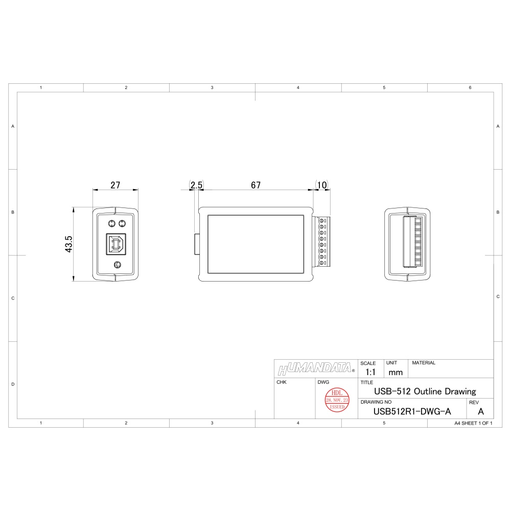 USB Photo リレー(2出力/1a1b)【USB-512】