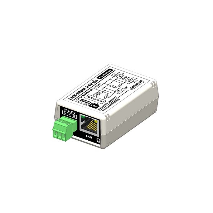 Modbus対応 RS-485 LANコンバータ(ワイド電源)【LNX-506M-24V】