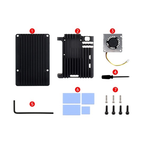 PI5-CASE-H - WaveShare製 Raspberry Pi 5用ケース【WAVESHARE-26411】