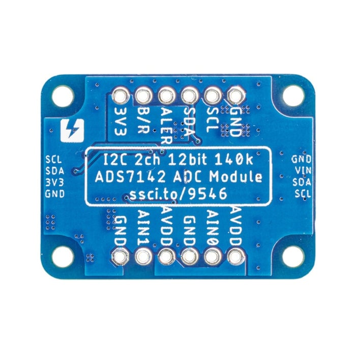 スイッチサイエンス ADS7142搭載12ビットデュアルチャンネルADCモジュール【SSCI-095464】