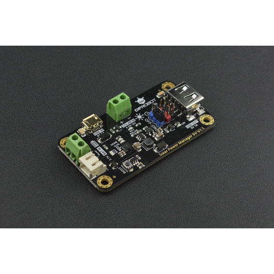 (マルツオンライン限定特価キャンペーン品)ソーラーパワーマネージャー(5V/1A、ソーラーパネル付)【DFR0559-1】