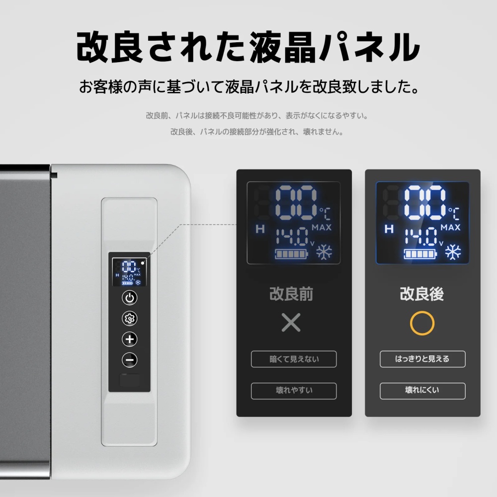 車載対応 ポータブル冷蔵庫 28L ブラック【CR28-BK】