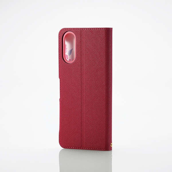 BASIO active2/シンプルスマホ7 ソフトレザーケース 薄型 磁石付 フラワーズ【PM-S243PLFUJPND】