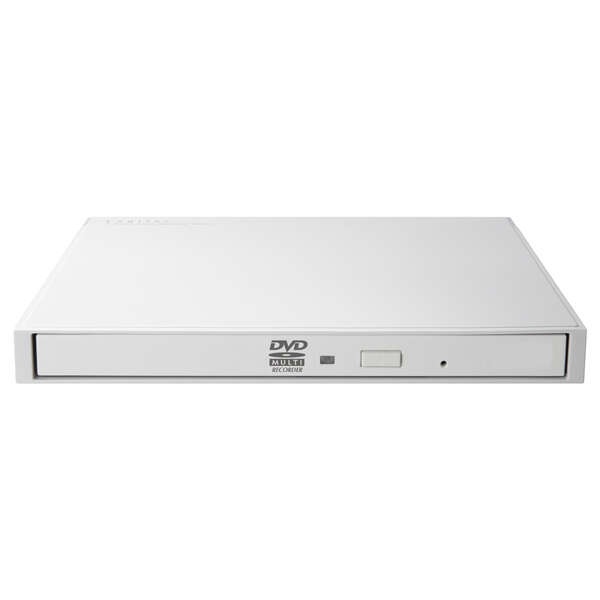 Type-A/C対応 再生・編集・書込ソフト付USB3.2(Gen1)ポータブルDVD ホワイト【LDR-PWA8U3CVWH】