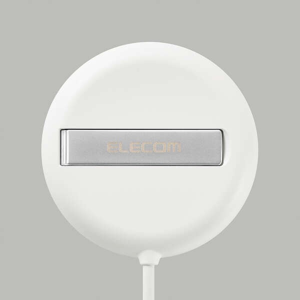 2WayマグネットQi2規格対応ワイヤレス充電器(15W・卓上)【W-MA06WH】
