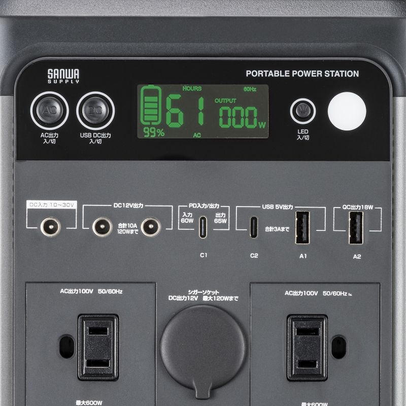 ポータブル電源(518Wh)【BTL-RDC34】