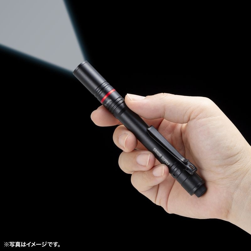 ペン型ライト(ロングタイプ)【LED-PEN3BK】