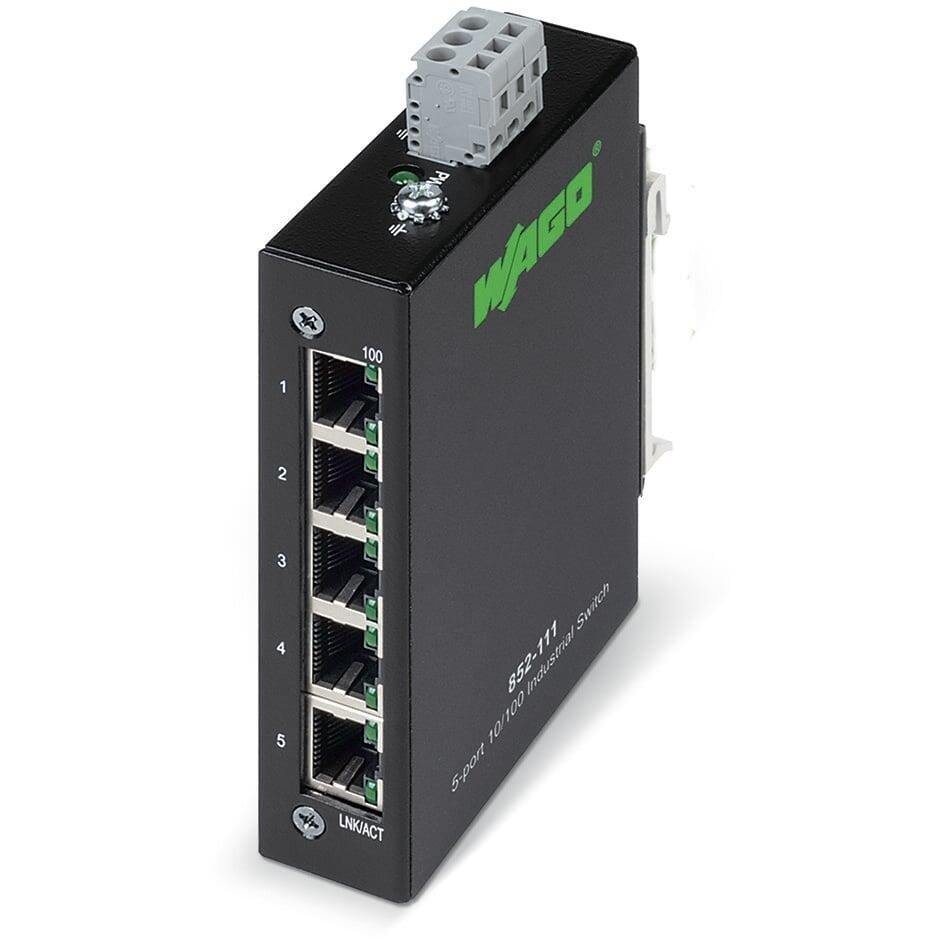 産業用ECOスイッチ(5ポート、100Base-TX、ブラック) 852-111
