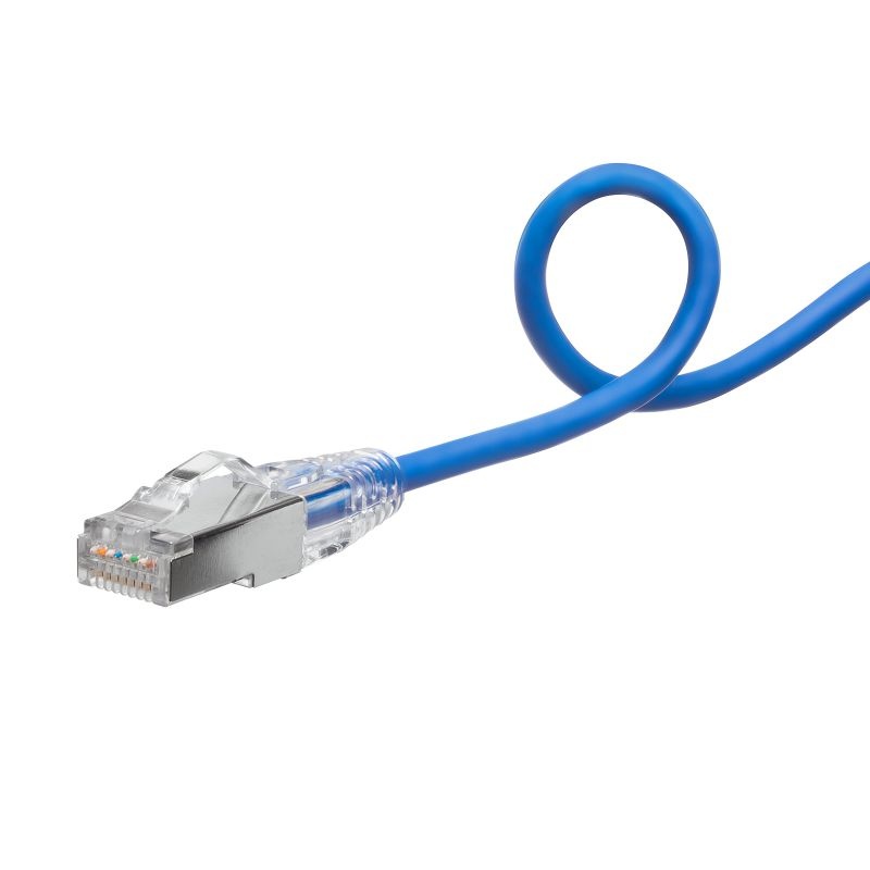カテゴリ5eSTP LANケーブル(スリム、やわらか、ツメ折れ防止コネクタ)【KB-SL5STPS-02BL】