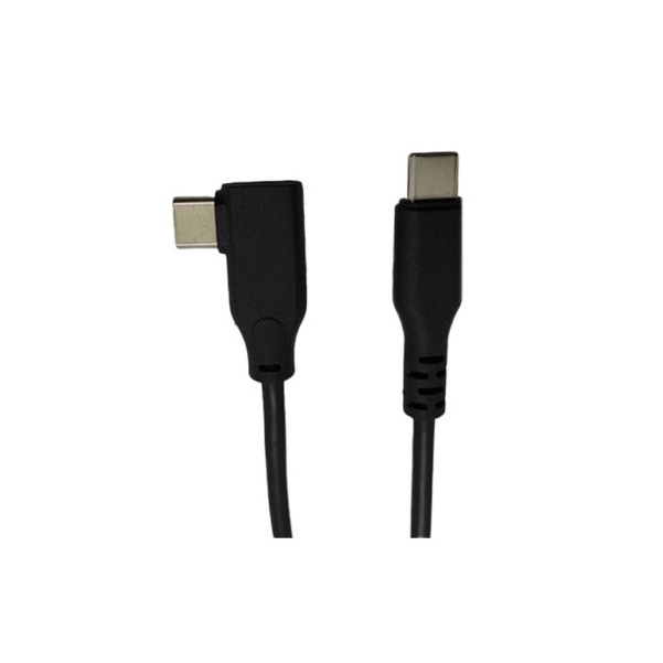 TypeC - TypeC ケーブル L型 70W 2M(ブラック)【L-TCL70B-20】