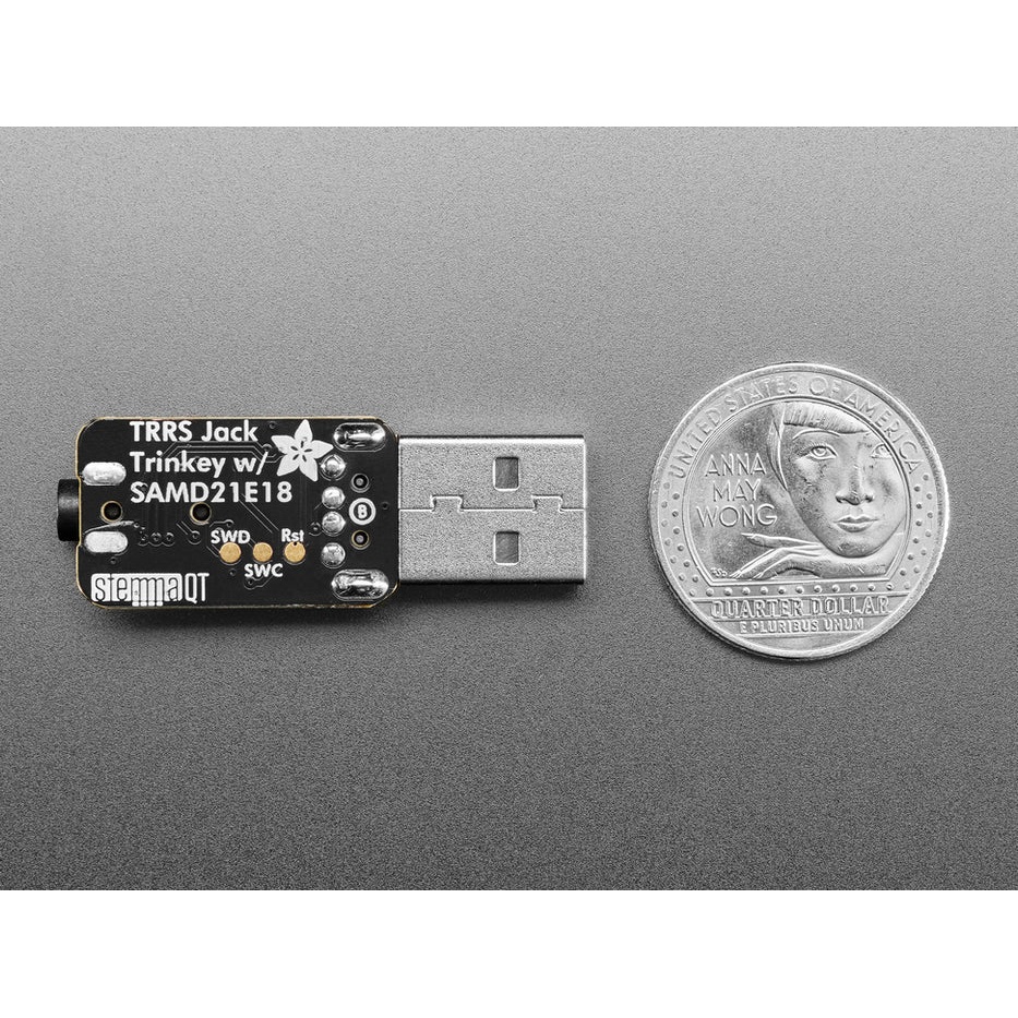 Adafruit TRRS Trinkey - 支援技術用USBキー【ADA-5954】