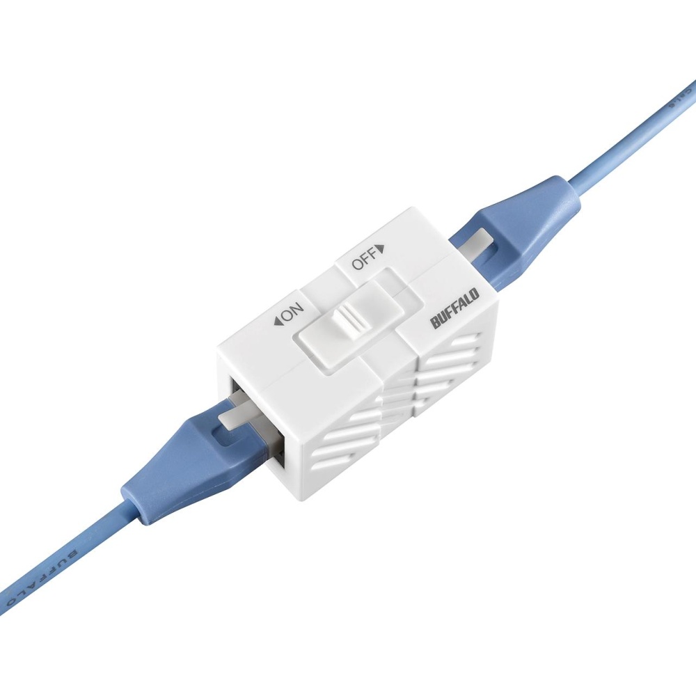 RJ45スイッチ付き中継コネクタ【BLARJ45TSWH】